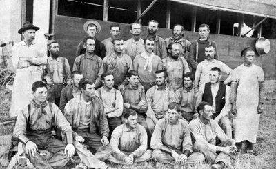 Portrait de cowboys de ranch, États-Unis, c.1885 - Unbekannt Unbekannt